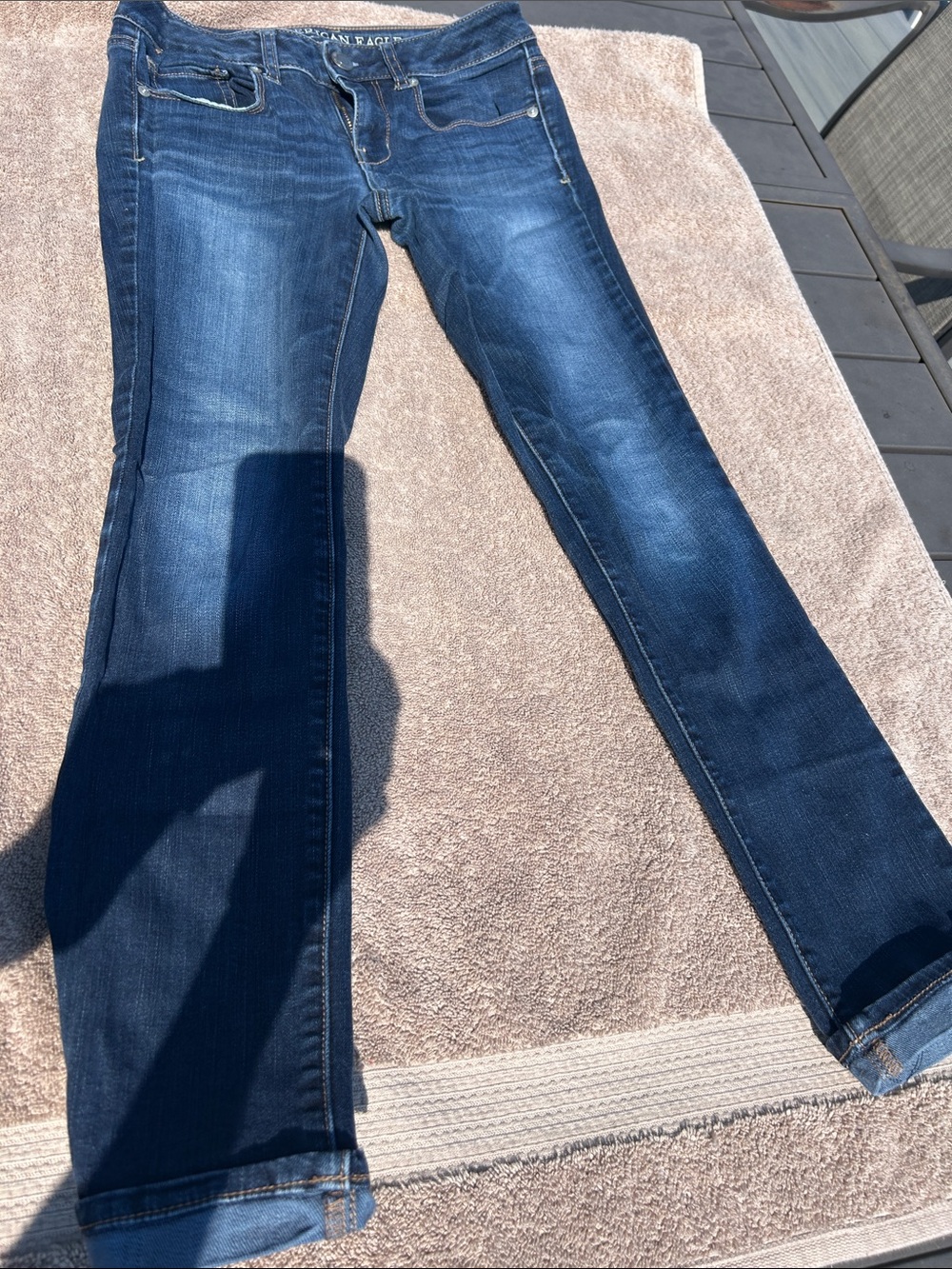 American Eagle Outfitters Dark Blue Skinny Jeans